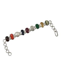 Navratan Bracelet With Nine Natural Gemstones