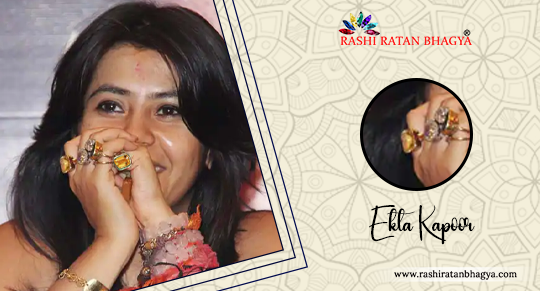 Ekta Kapoor Celebrities Who Wear Yellow Sapphire Gemstone